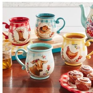 New Pioneer Woman 16 oz Novelty Mug Set